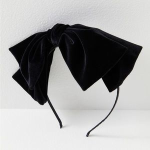 Free People Velvet Bow Headband